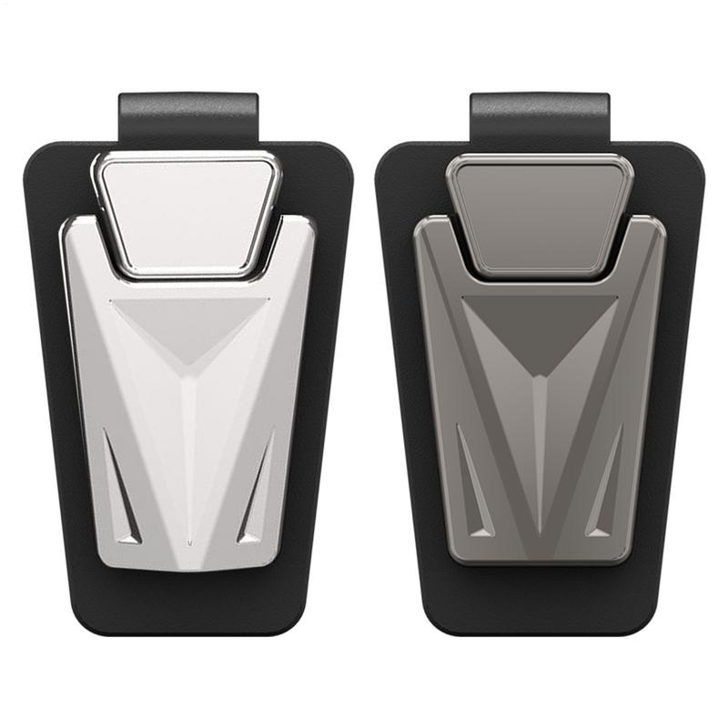 Car Accessories Must Have - Sonnenbrillenhalter für Auto, Metallvisier-Clip-Halter für Brillen,