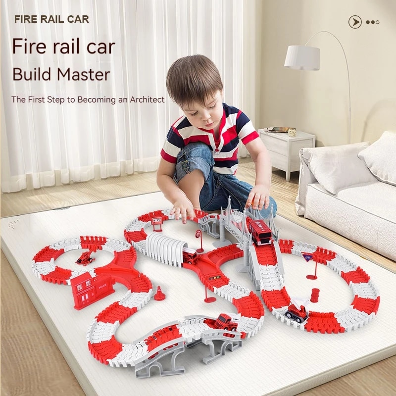 Car Accessories For Boys - Feuerwehr auto Spur Montage Auto Engineering