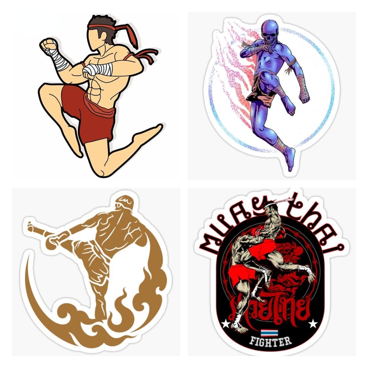 Car Accessories Thailand - Muay Thai Kampf Thai Boxen Springen,