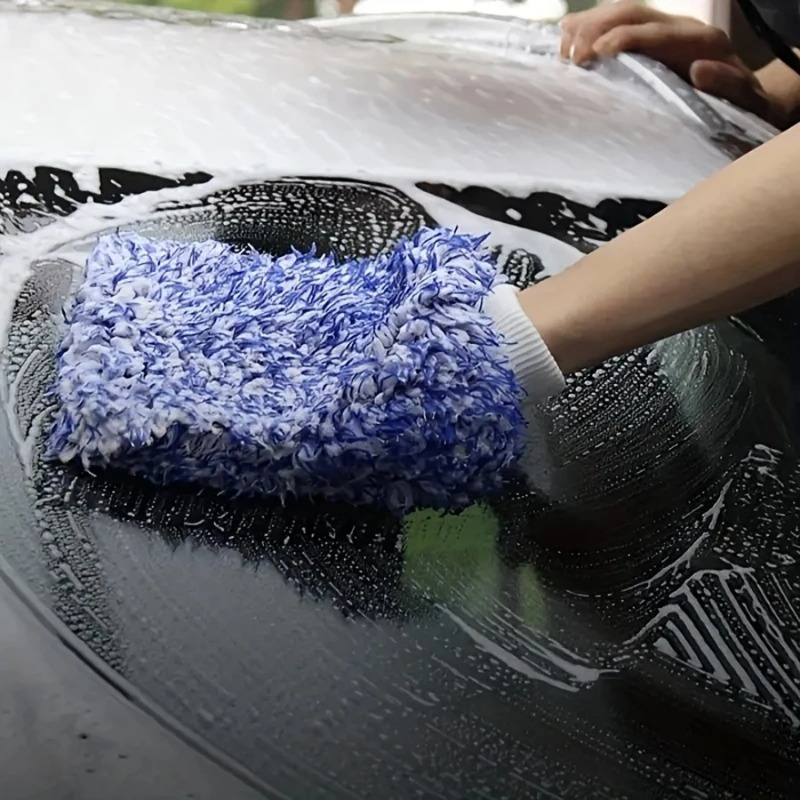 Car Accessories Must Have - 2 Stück hochdichte Auto-Reinigungshandschuhe – weiche
