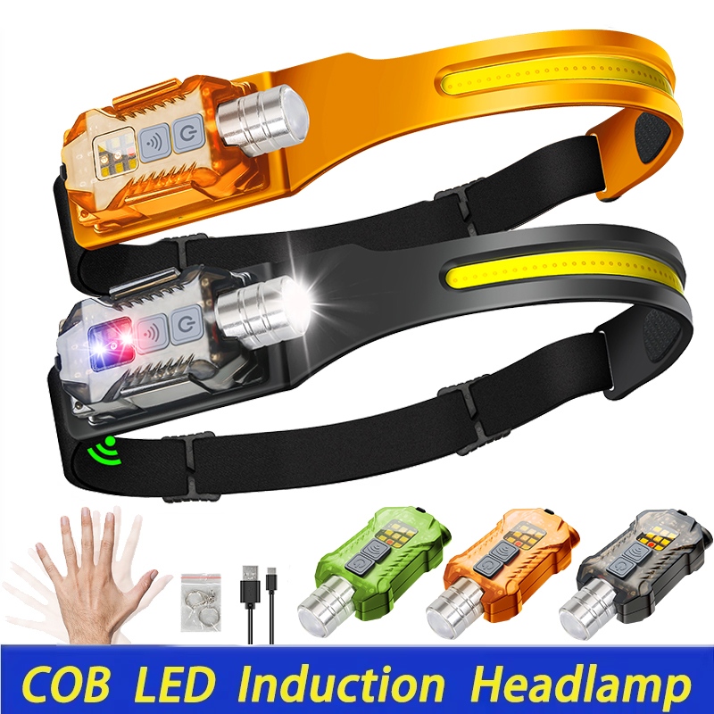 Led Headlight Bulbs - Leistungsstarke Induktions-Stirnlampe LED-Sensor-Kopflampe 18650 Akku Taschenlampe