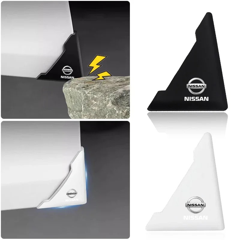 Car Accessories Xcent - 2x Autotür-Eckstoßstangen-Sicherheitsschutzaufkleber für Nissan X-trail Qashqai