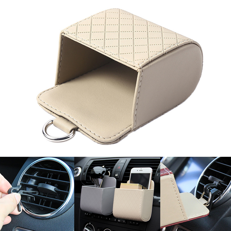 Car Seat Organizer - Neue Auto-Handyhalterung für Lüftungsschlitze, Hängende Aufbewahrungsbox,