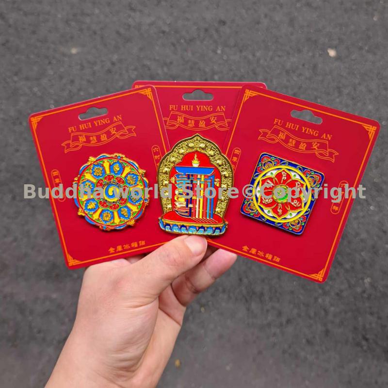 Car Accessories Thailand - 3 Stück Tibet Thailand Tempel Kalachakra