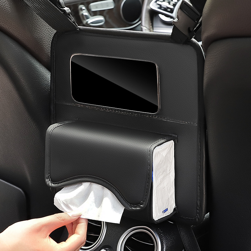 Car Seat Organizer - Auto-Sitzorganizer aus Leder: Universelle Aufbewahrungstasche mit