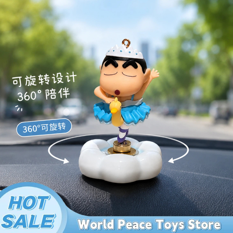 Car Accessories Etsy - Drehbarer Ballett-Crayon-Shin-Chan Auto-Armaturenbrett-Ornament, Auto-Innenraum-Konsolen-Dekor, Figuren, Schreibtisch-Dekoration,