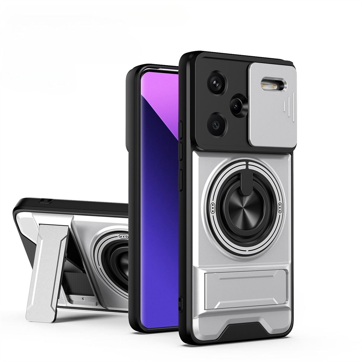 Car Phone Holder Magnetic - Objektiv-Slide-Kamera-Telefonhülle für Xiaomi Redmi Note 14