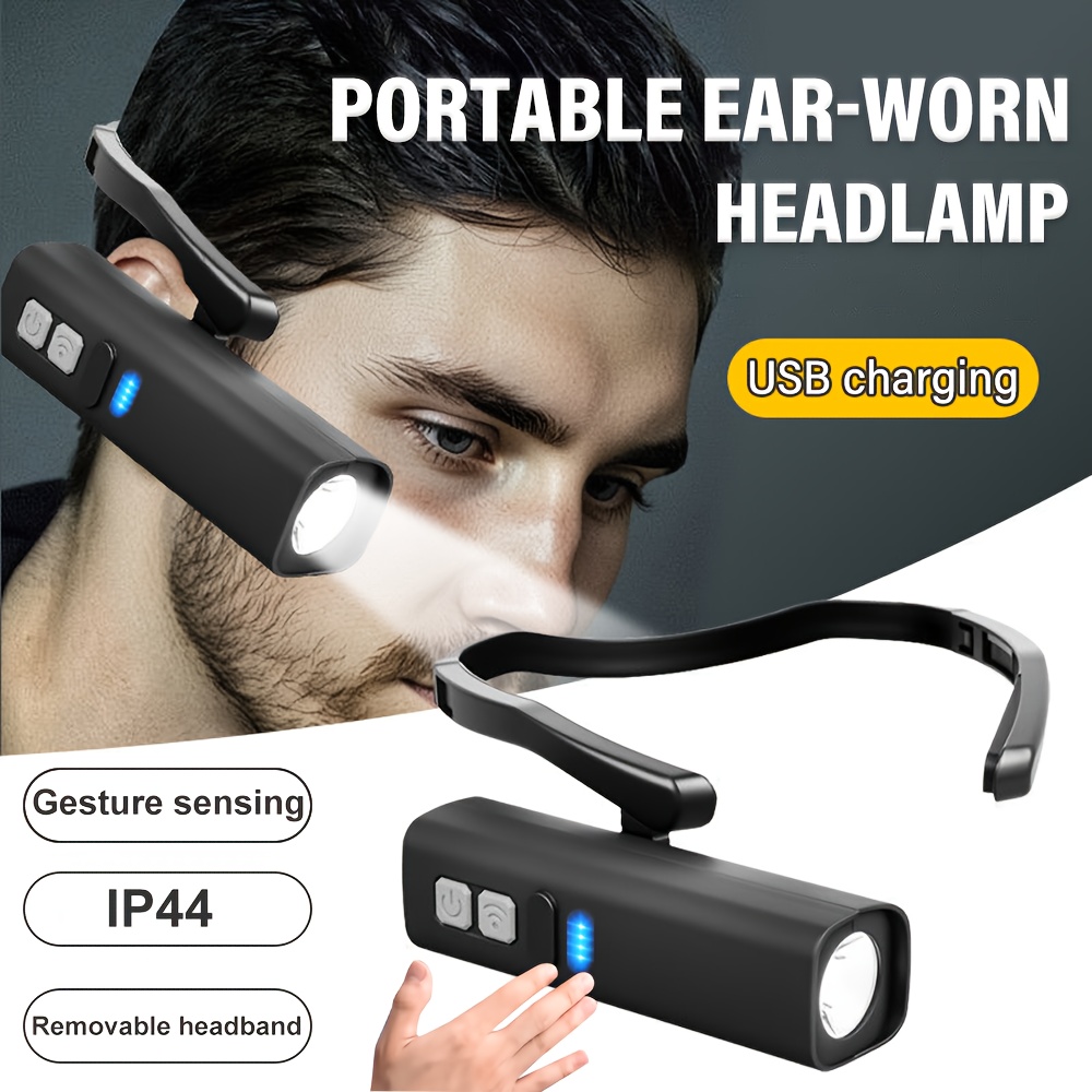 Led Headlight Bulbs - 2025 Ohrclip-Stirnlampe – heller LED-Scheinwerfer, wiederaufladbare
