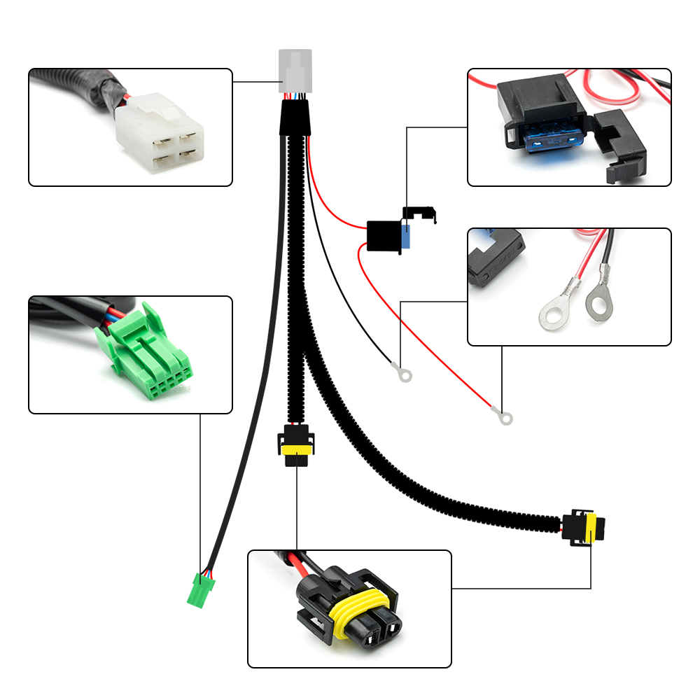 H11 nebels chein werfer kabelb – Car Accessories Xcent Bewertung und Preis