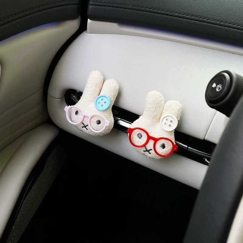Niedlicher Hase mit Brille, Au – Car Air Freshener Vent Bewertung und Preis