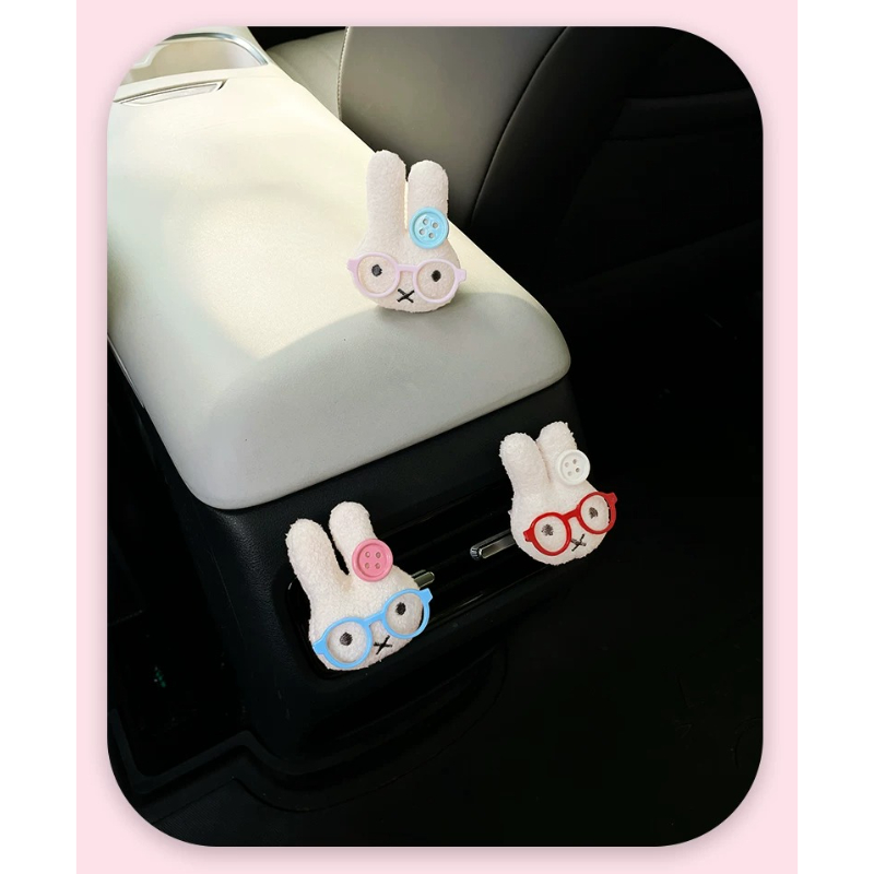 Niedlicher Hase mit Brille, Au – Car Air Freshener Vent Bewertung und Preis